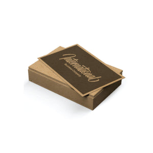 Kraft Paper Business Cards - AdVision Signs