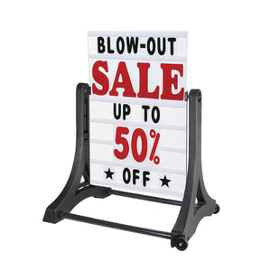 Swinger Deluxe Message Board Sidewalk Sign - AdVision Signs
