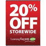 White/Red "20% Off Storewide" Signs for Learning Express - AdVision Signs