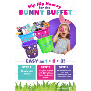 Step-By-Step Bunny Buffet Easter Signs for Learning Express