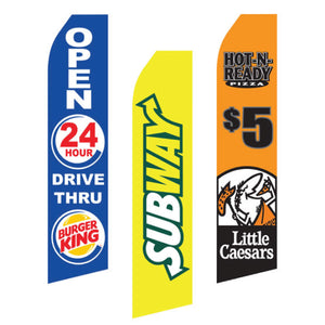 Chain Restaurant Feather Flags | AdVision Signs - Pittsburgh, PA