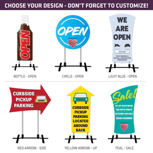 COVID-19 Contour Cut Signs Kit - Standard Designs - AdVision Signs