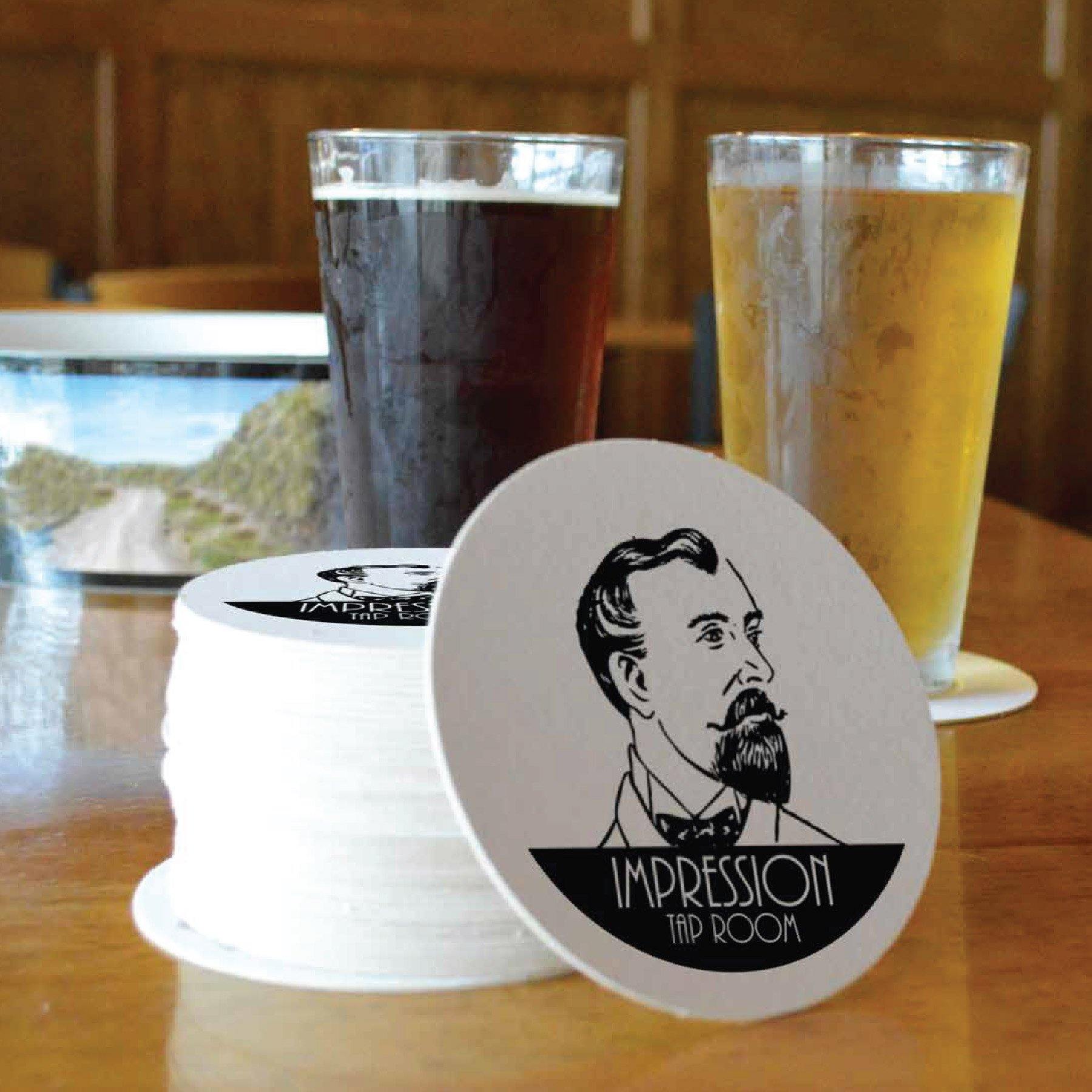 Custom Printed Paperboard Coasters | AdVision Signs - Pittsburgh, PA