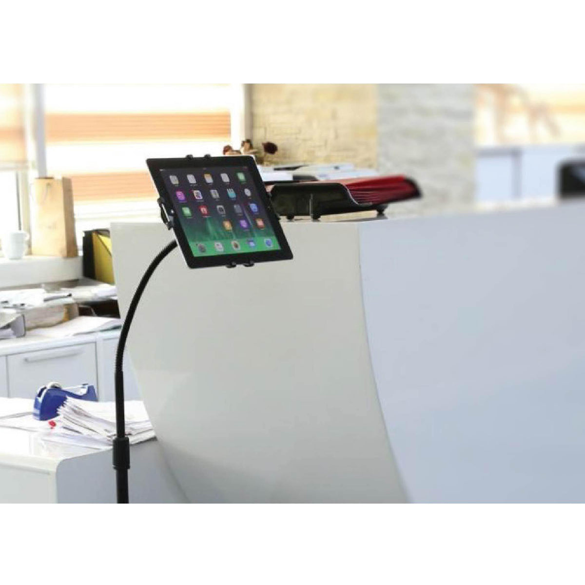 Flexible Head Tablet Stand Frame | Vista Systems | AdVision Signs ...