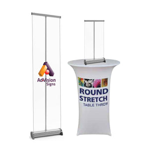 Mini Retractable Banner Sneeze Guards - AdVision Signs