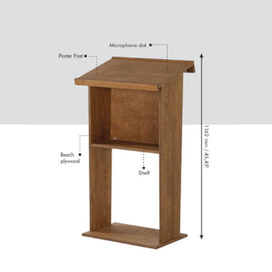 Wood Podium | Vista Systems - AdVision Signs