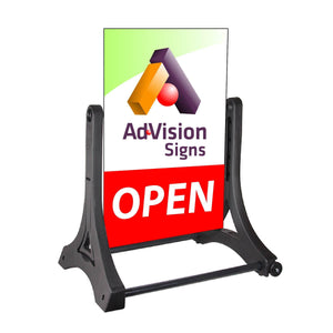 ROLLING Swinger® Ready-4-Graphics™ Sidewalk Sign - AdVision Signs