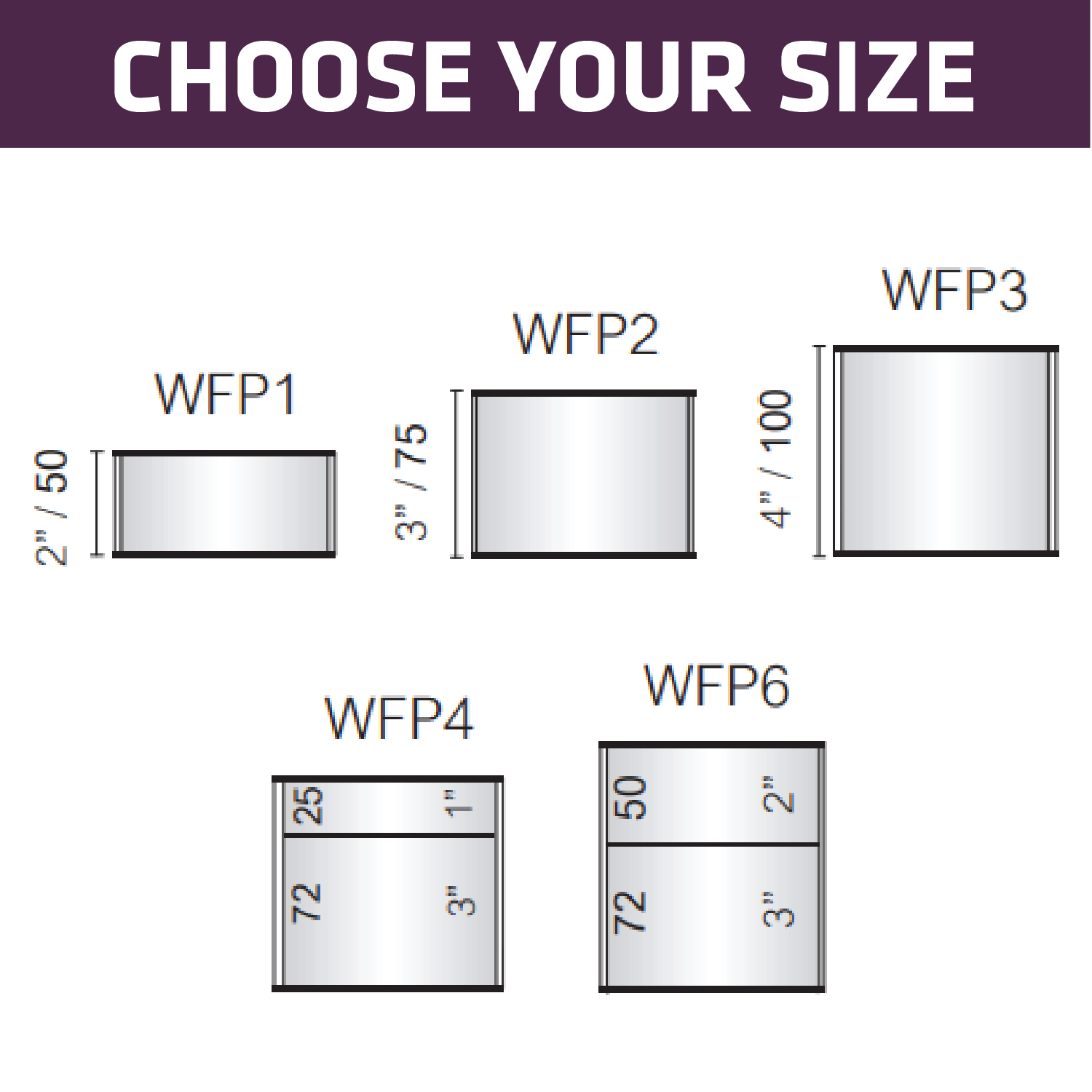 Wall Mount V100 (4"W) Vista Family Sign Systems AdVision Signs