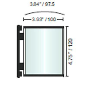 Vista Projecting Sign 4.75"H x 3.93"W - AdVision Signs