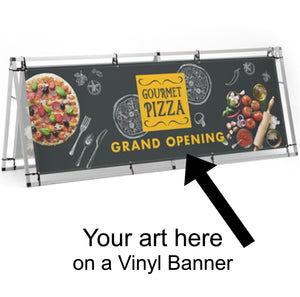 A-Frame Banner Display 8 ft - AdVision Signs