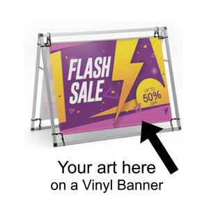 A-Frame Banner Display 4 ft - AdVision Signs