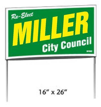 Poly Bag Yard Signs - 2 Print Colors | AdVision Signs - Pittsburgh, PA