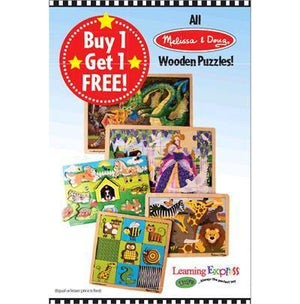 Melissa & Doug WOODEN PUZZLE BOGO Signs for Learning - AdVision Signs